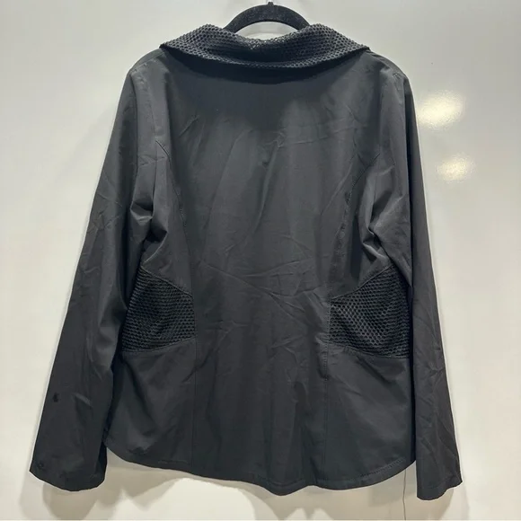 Chicos Zenergy Neema Mesh Jacket Full Zip Black Womens Size1 US M - Picture 5 of 8